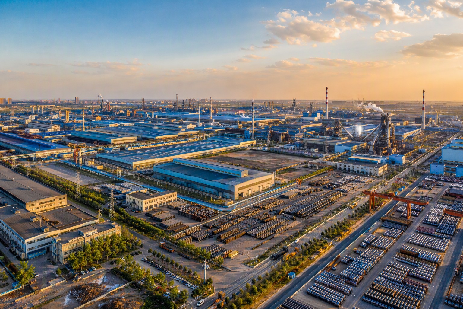 Завод Sino East Steel в Тяньцзине — производитель труб для России